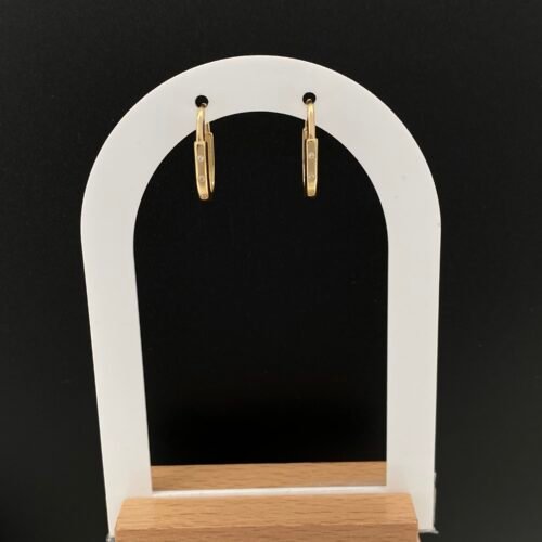 حلق ذهب ذهب عيار 18 الوزن 2.49 جرام