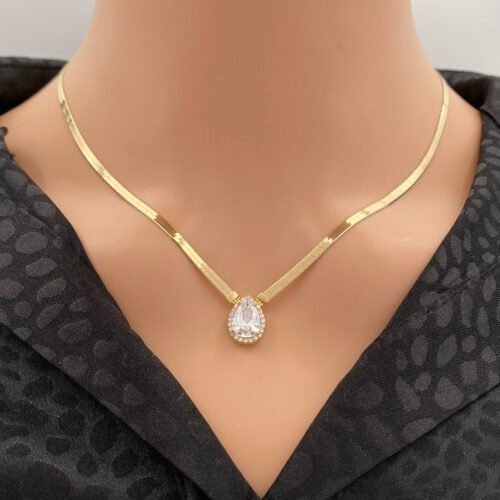 عقد فلات ذهب عيار 18 الوزن 7.60 جرام