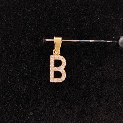 حرف B ذهب عيار 18 وزن 0.38 جرام | قمة زاوية الشفاء للذهب والمجوهرات في الرياض