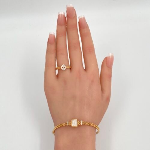 اسواره وخاتم ذهب عيار 21 الوزن 8.06 جرام