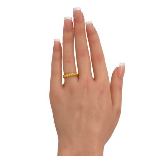 خاتم ذهب عيار 21 الوزن 1.87 جرام