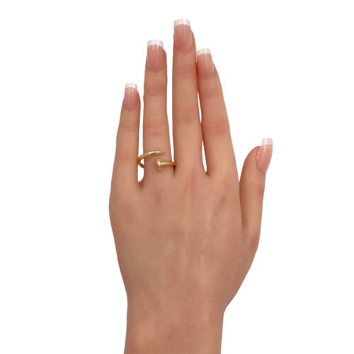 خاتم ذهب عيار 18 الوزن 2.36 جرام