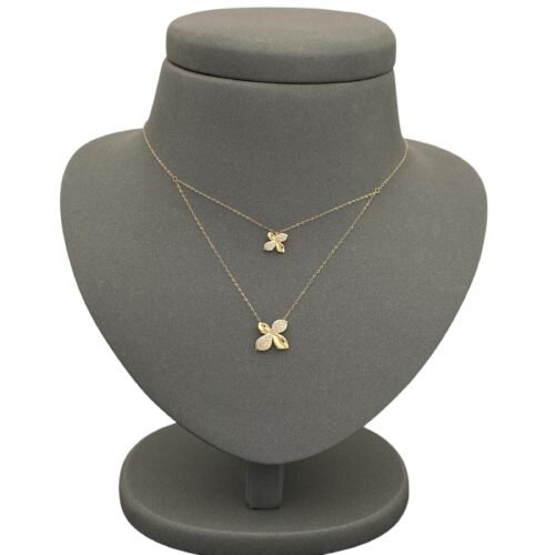 عقد ذهب عيار 18 الوزن 1.35 جرام