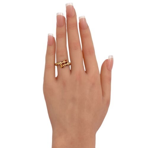 خاتم هندي ذهب عيار 21 الوزن 3.64 جرام