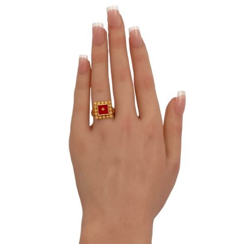 خاتم ذهب عيار 21 الوزن 2.18 جرام