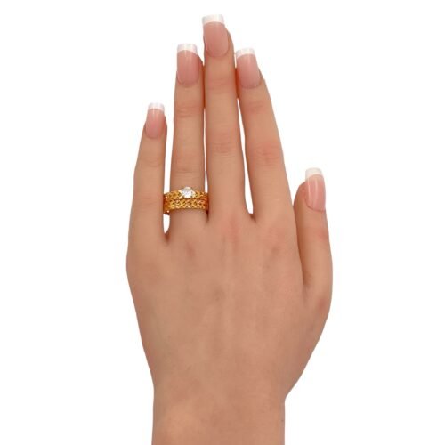 تونز ذهب عيار 21 الوزن 3.62 جرام