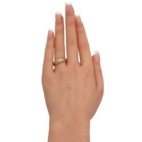 خاتم ألوان ذهب عيار 18 الوزن 6.74 جرام