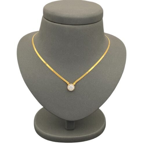 عقد فلات ذهب عيار 21 الوزن 9.72 جرام