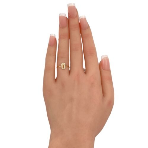 خاتم ذهب عيار 18 الوزن 0.57 جرام