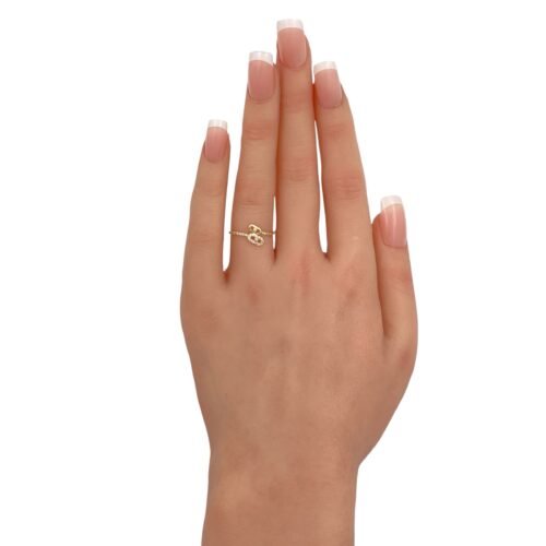 خاتم ذهب عيار 18 الوزن 0.62 جرام