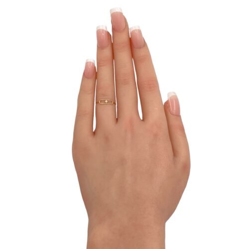 خاتم ذهب عيار 18 الوزن 0.42 جرام