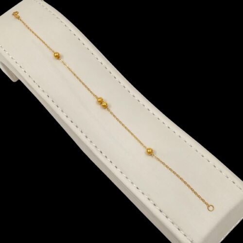 اسوارة العيد ذهب عيار 18 الوزن 0.95 جرام