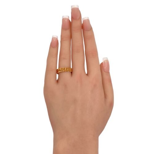 مرامي ذهب عيار 21 الوزن 4.24 جرام