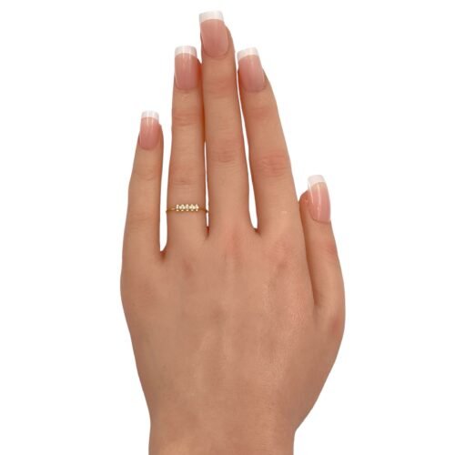 خاتم ذهب عيار 18 الوزن 0.72 جرام