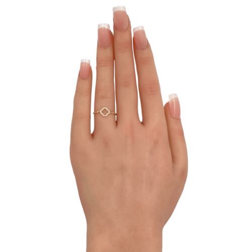 خاتم ذهب عيار 18 الوزن 0.6 جرام