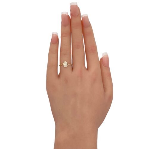 خاتم ذهب عيار 18 الوزن 0.66 جرام