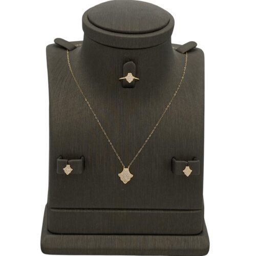 نصف طقم ذهب عيار 18 الوزن 1.52 جرام