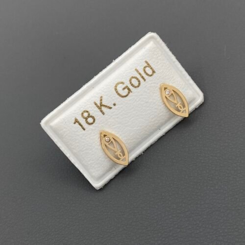 حلق طبي ذهب عيار 18 الوزن 0.37 جرام