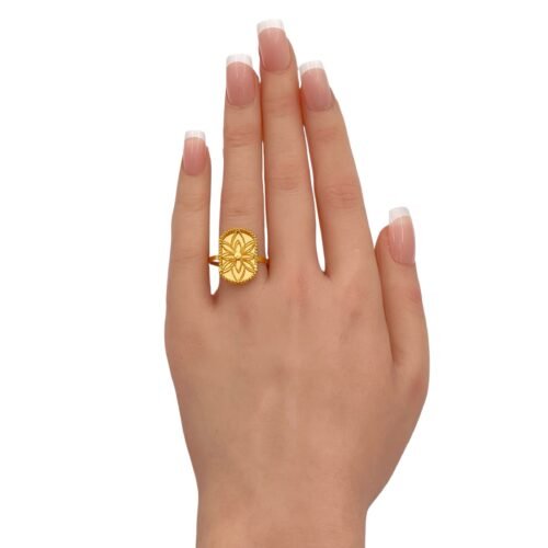 خاتم ذهب عيار 21 الوزن 2.46 جرام