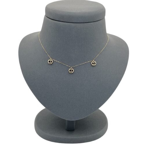 عقد ذهب عيار 18 الوزن 0.99 جرام