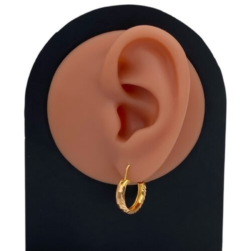 حلق ذهب عيار 21 الوزن 2 جرام