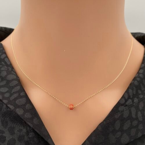 عقد ذهب عيار 18 الوزن 1.24 جرام