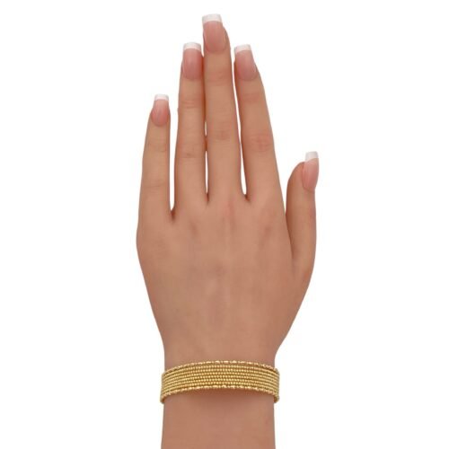 إسوارة هيفاء كور ذهب عيار 18 الوزن 10.3 جرام