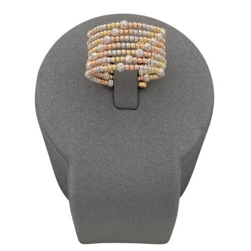 خاتم هيفاء ملون ذهب عيار 18