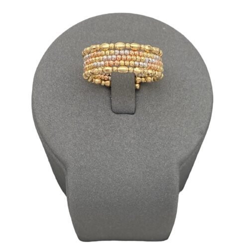 خاتم هيفاء ملون ذهب عيار 18 الوزن 2.4 جرام