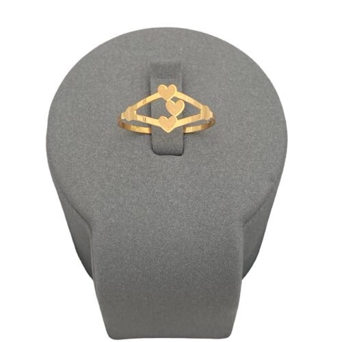 خاتم ذهب عيار 21 الوزن 0.66 جرام