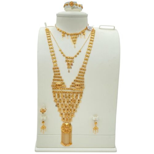 طقم ملكي ذهب عيار 21 الوزن 52.4 جرام