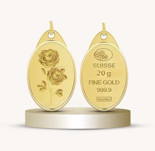 سبيكة ذهب تعليقة عيار 24 الوزن 20 جرام