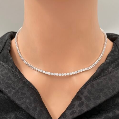 عقد تنس ذهب عيار 18 الوزن 13.26 جرام