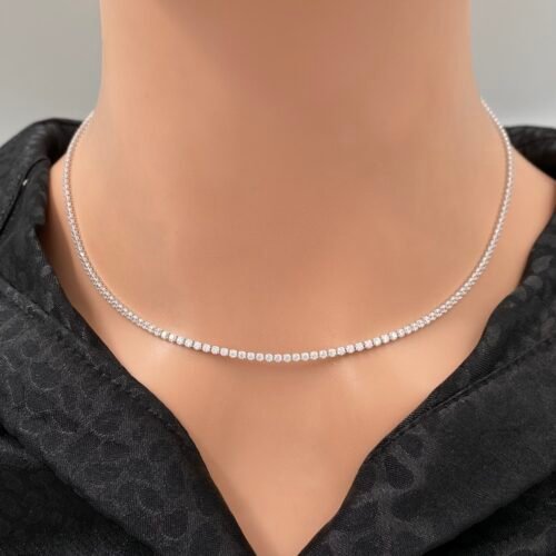 عقد تنس ذهب عيار 18 الوزن 5.63 جرام