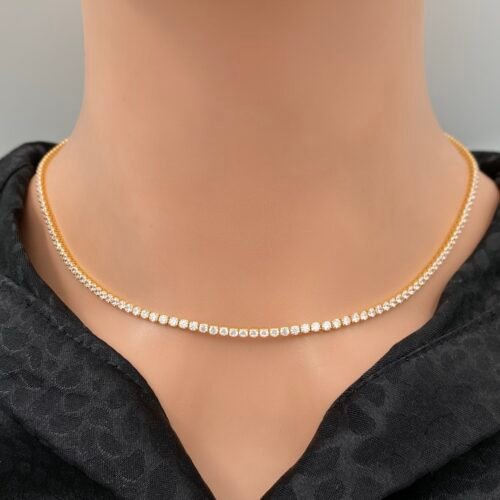 عقد تنس ذهب عيار 21 الوزن 9 جرام