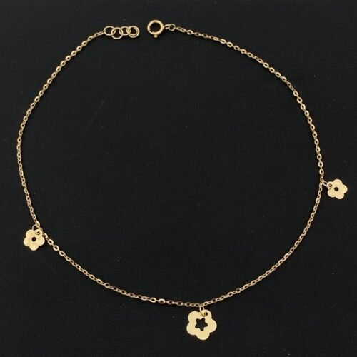 خلخال ذهب عيار 18 الوزن 1.18 جرام