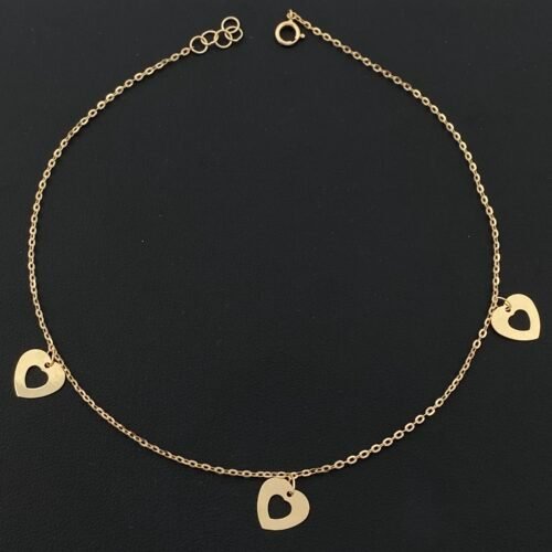 خلخال ذهب عيار 18 الوزن 1.35 جرام