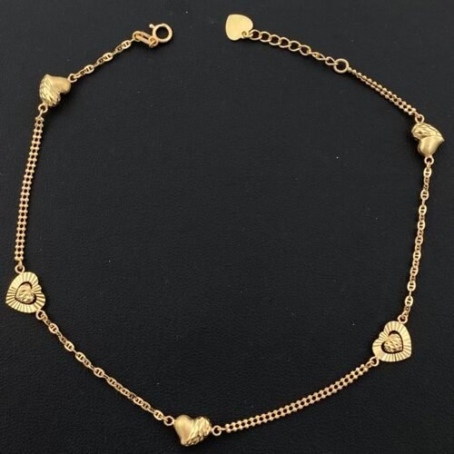 خلخال ذهب عيار 18 الوزن 3.22 جرام