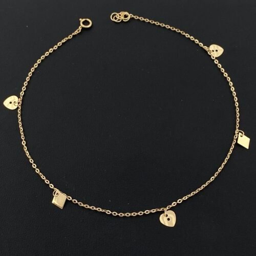 خلخال ذهب عيار 18 الوزن 1.31 جرام