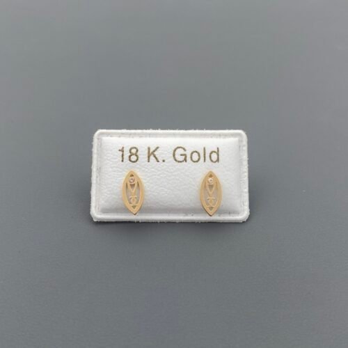 حلق طبي ذهب عيار 18 الوزن 0.38 جرام