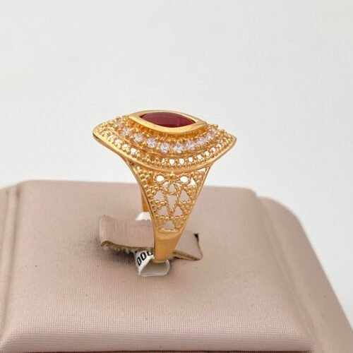 خاتم ذهب شرقي عيار 21 الوزن 4.37 جرام