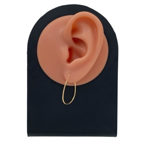 حلق ذهب عيار 18 الوزن 0.69 جرام