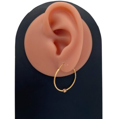 حلق ذهب عيار 21 الوزن 1.10 جرام