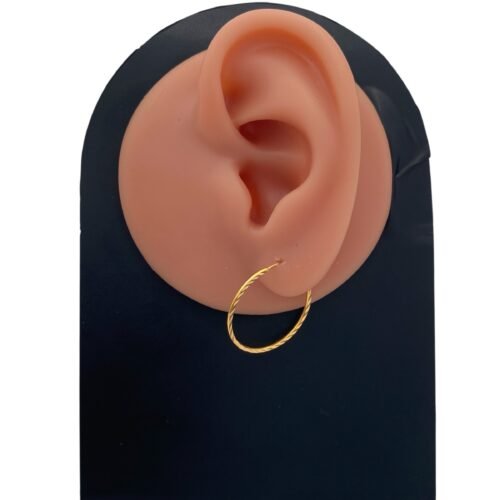 حلق ذهب عيار 21 الوزن 0.71 جرام