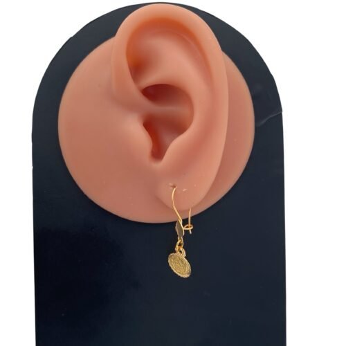 حلق ذهب عيار 21 الوزن 1.54 جرام