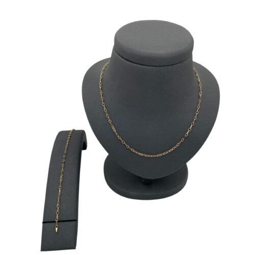 عقد واسواره ذهب عيار 18 الوزن 8.59 جرام