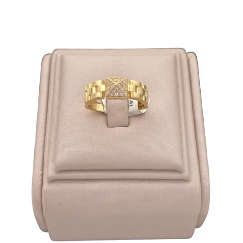 خاتم ذهب عيار 18 الوزن 2.91 جرام