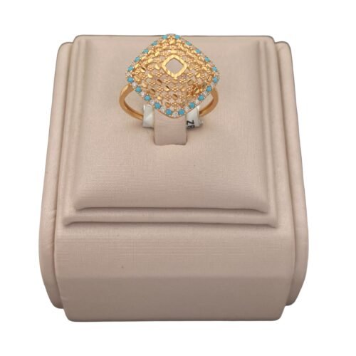 خاتم ذهب عيار 21 الوزن عيار 2.46 جرام