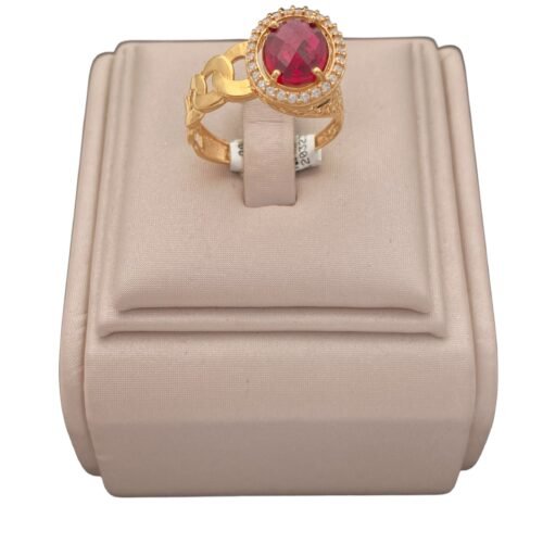 خاتم ذهب شرقي عيار 21 الوزن 3.40 جرام