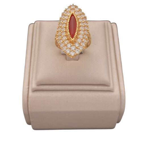 خاتم ذهب شرقي عيار 21 الوزن 6.16 جرام